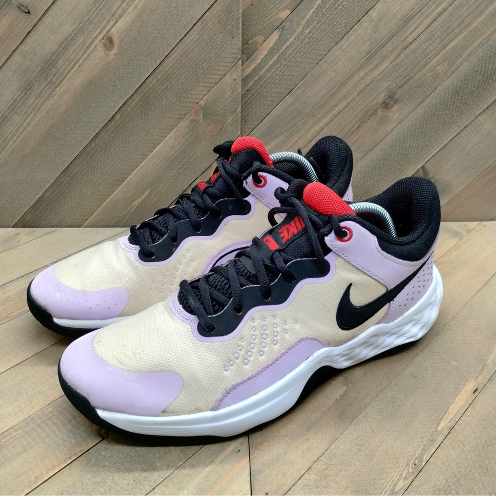 Nike Fly.By Mid Basketball Sneakers Mens Size 9.5 Pearl White Doll Athletic Shoe